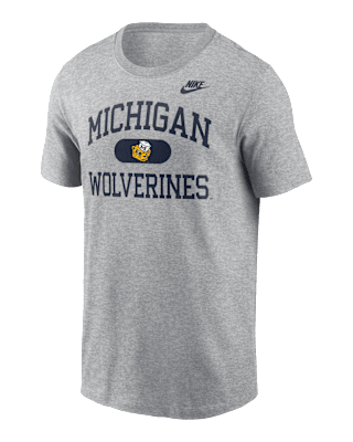 【NIKE】Michigan Wolverines Campus Block Velocity T-Shirt Michigan Campus Collegiate Block Men's Nike College T-Shirt